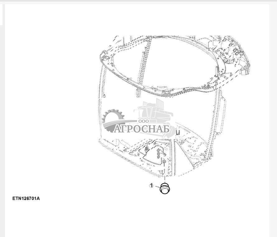 Колпачок жгута проводов, без фонаря облицовочной панели 